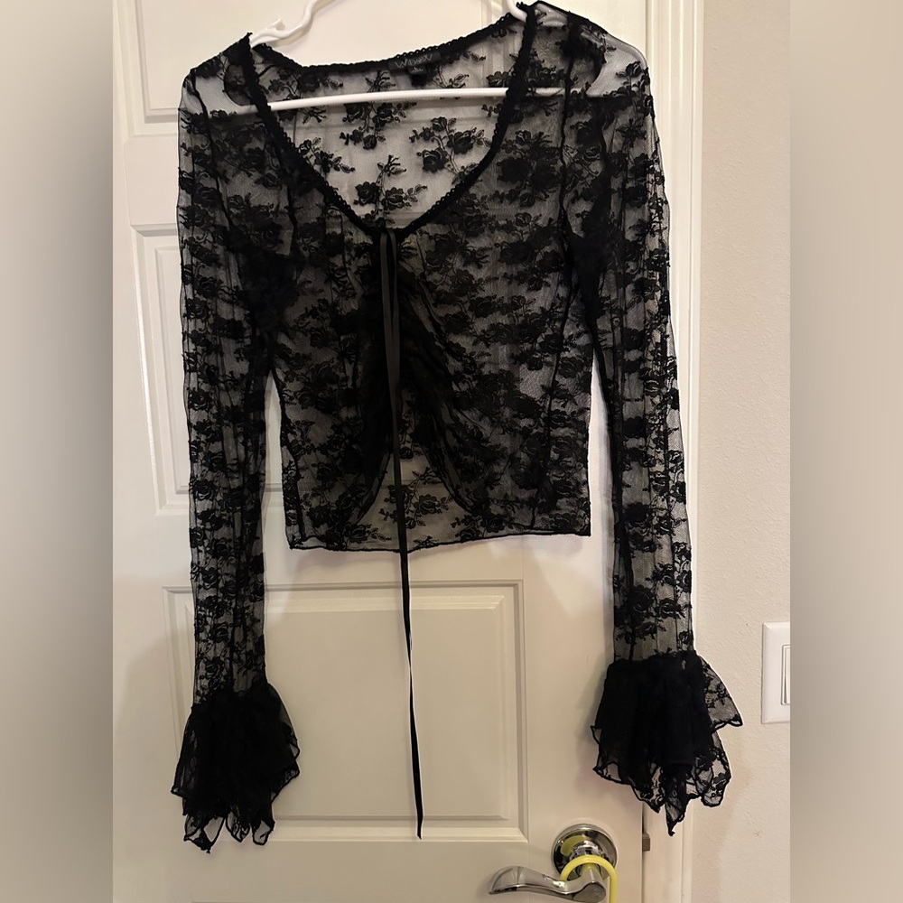 Widow | floral lace | L | black